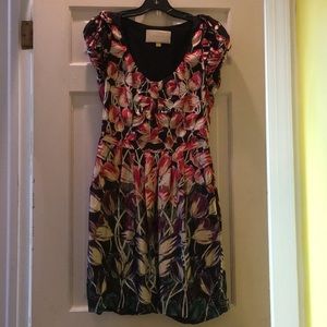 Anthropologie Leifsdottir ombré tulip dress!